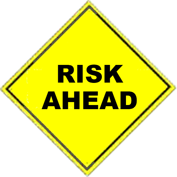 Risk Averse Caution Sign