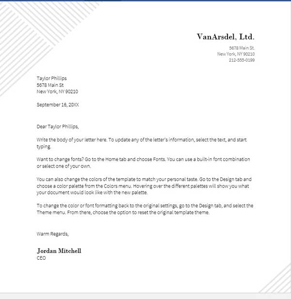 formal letter
