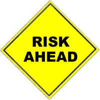 Risk Averse Caution Sign