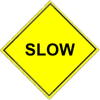 Slow Warning Sign