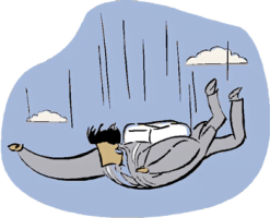 Sky Diver falling